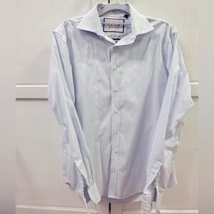 THOMAS PINK size 15 38cm men stripe shirt